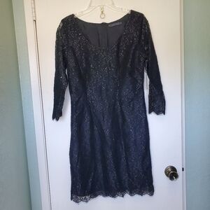 NWT Velvet Brand All Over Lace Sparkly Whimsigoth Dark Fairy Mini dress Sz M